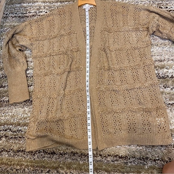 Knox Rose Camel Fringe Open Front Long Cardigan XXL - Picture 10 of 10